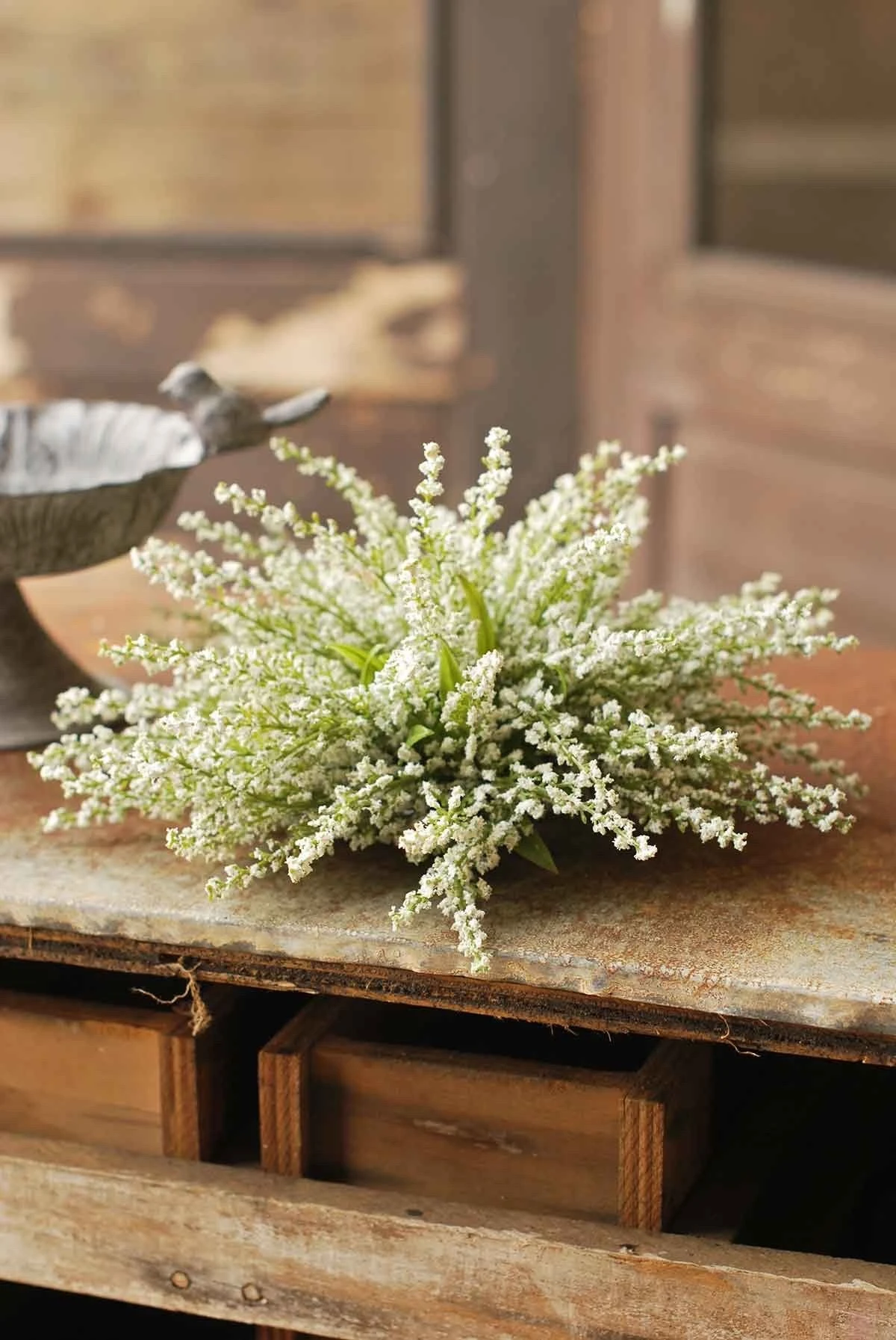 Heather Half Sphere, White, 10.5β