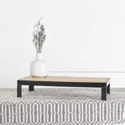 Metal & Wood Serving Stand Riser