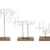 “Home” Beaded Sentiment Tabletop Sitter By Mud Pie