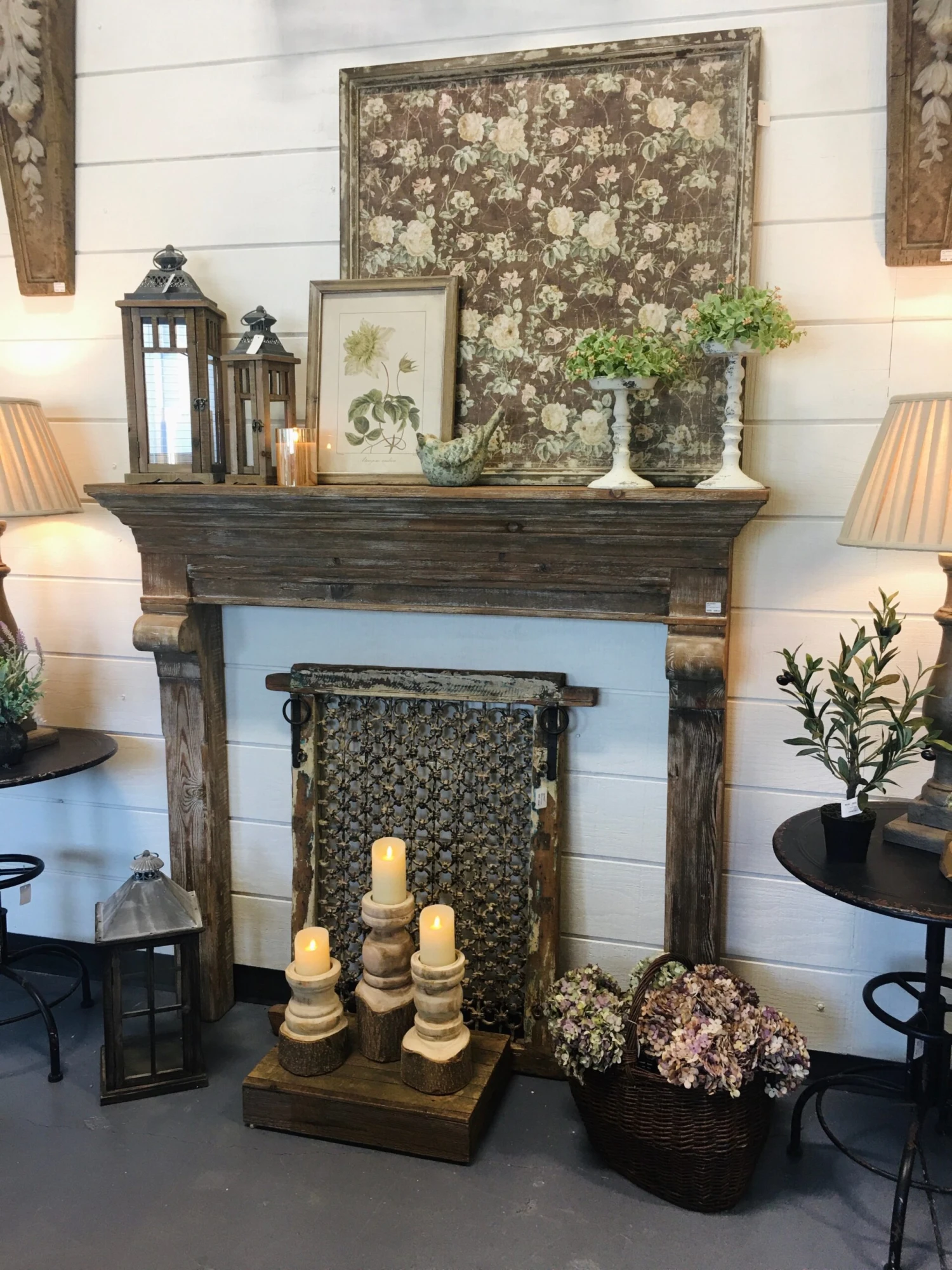 Heavy Wood Mantel By Park Hill Collection (Pick Up Only) - Image 2