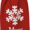 “Merry Christmas” Nordic Snowflake Kitchen Dish Towel