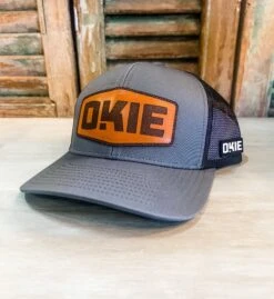 The Okie Brand Hat, Saddle Tan Leather, Various Color Options (Special Order Available)