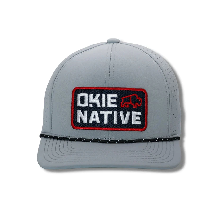 The Okie Brand Hat, Okie Native Performance, Grey - Image 2