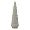 Stoneware Tree, Reactive Glaze, White