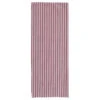 72" Woven Cotton Table Runner With Stripes, Red & White